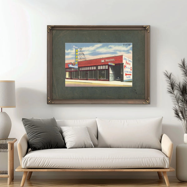 Jack Swank Pontiac — vintage wall art by Bella Frye