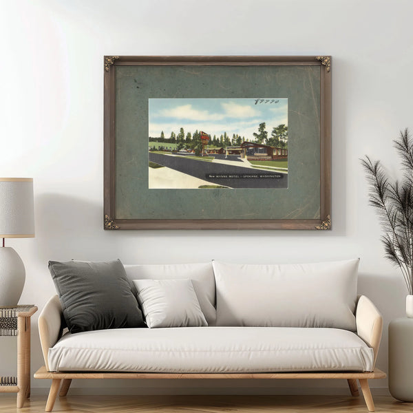 New Wynne Motel Spokane Washington — vintage wall art by Bella Frye