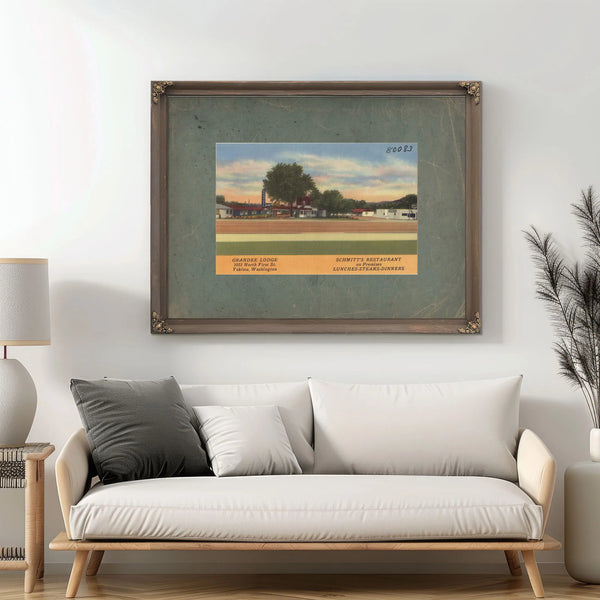 Grandee Lodge 1022 North First St Yakima Washington — vintage wall art by Bella Frye
