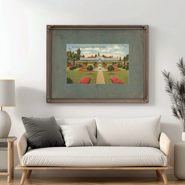Municipal Greenhouse Duncan Gardens Spokane Wash — vintage wall art by Bella Frye