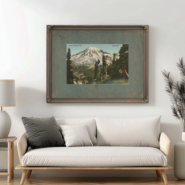 Rainier National Park Mt Rainier And Paradise Valley Washington'3 — vintage wall art by Bella Frye