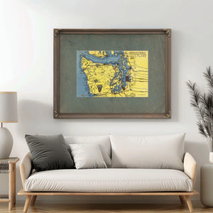 Sportsman And Tourist Map Of Olympic Peninsula Washington — vintage wall art by Bella Frye