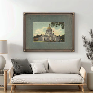State Capitol At Olympia Washington — vintage wall art by Bella Frye