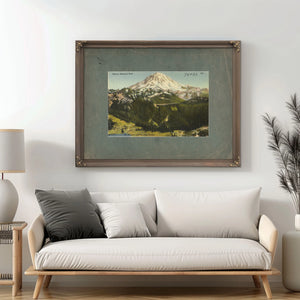 Rainier National Park Mt Rainier And Paradise Valley Washington'1 — vintage wall art by Bella Frye