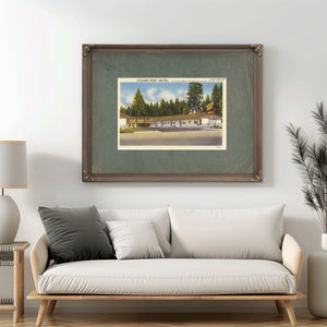 Golden West Motel 10 Miles North Of Seattle On 99 — vintage wall art by Bella Frye