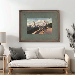 Inspiration Point At Sunrise Park Mt Rainier Washington — vintage wall art by Bella Frye