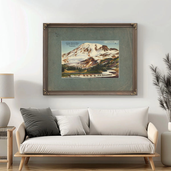 Crossing Mazama Ridge Rainier National Park Washington — vintage wall art by Bella Frye