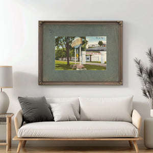 Woodland Park Motel — vintage wall art by Bella Frye