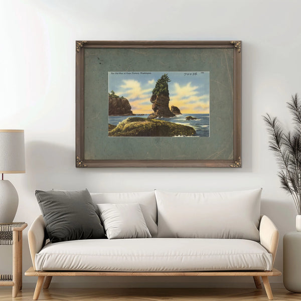 The Old Man Of Cape Flattery Washington — vintage wall art by Bella Frye