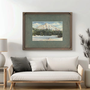Winter At Mt Rainier Washington — vintage wall art by Bella Frye
