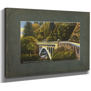 Shepperd's Dell Columbia River Highway Oregon'1, canvas wrap — vintage framed wall art by Bella Frye
