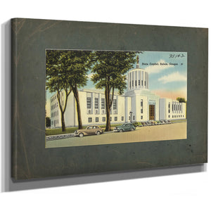 State Capitol Salem Oregon'1, canvas wrap — vintage framed wall art by Bella Frye