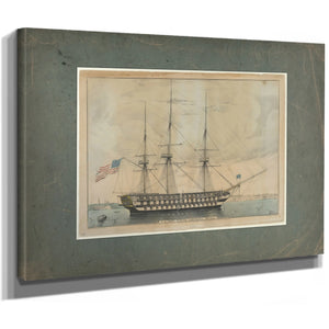 US. Ship North Carolina 102 Guns — Stretched Canvas Print | Bella Frye