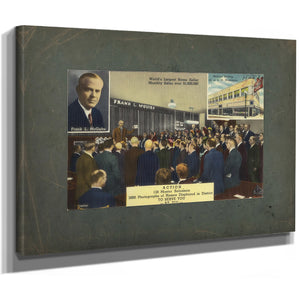 Frank L Mcguire World's Largest Home Seller Monthly Sales Over $1000000, canvas wrap — vintage framed wall art by Bella Frye
