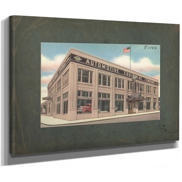 Automotive Equipment Company, canvas wrap — vintage framed wall art by Bella Frye