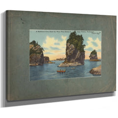 A Sheltered Cove Amid The Wave Worn Rock Of Cape Flattery Washington, canvas wrap — vintage framed wall art by Bella Frye