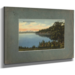 Hood Canal Washington, canvas wrap — vintage framed wall art by Bella Frye