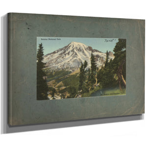 Rainier National Park Mt Rainier And Paradise Valley Washington'3, canvas wrap — vintage framed wall art by Bella Frye