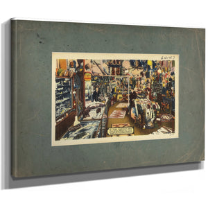 Ye Olde Curiosity Shop, canvas wrap — vintage framed wall art by Bella Frye