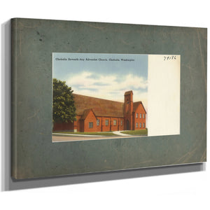 Chehalis Seventh Day Adventist Church Chehalis Washington, canvas wrap — vintage framed wall art by Bella Frye