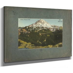 Rainier National Park Mt Rainier And Paradise Valley'2, canvas wrap — vintage framed wall art by Bella Frye