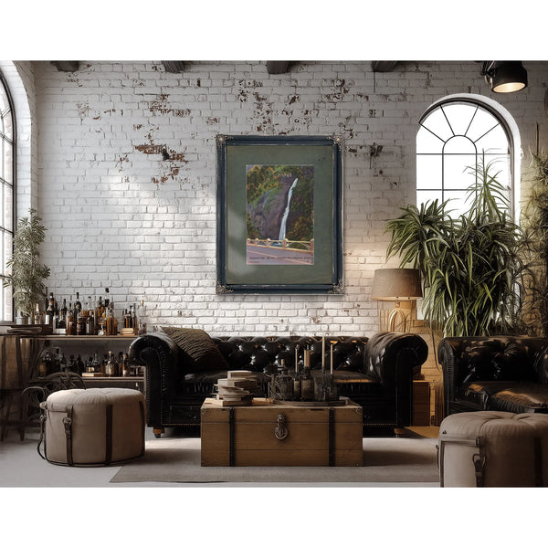 Horsetail Falls 205 Feet Columbia River Highway Oregon — vintage wall art by Bella Frye