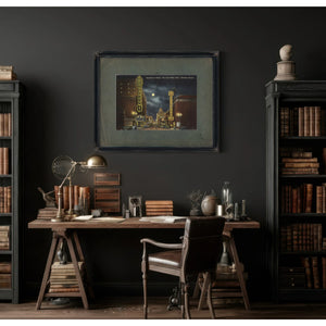 Broadway At Night 'The Great White Way' Portland Oregon — vintage wall art by Bella Frye