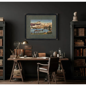 Pack Train In The Wallowa Mountains Oregon — vintage wall art by Bella Frye