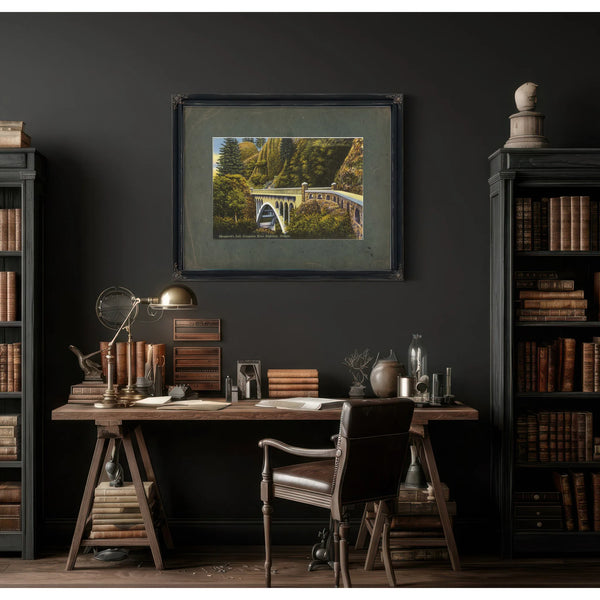 Shepperd's Dell Columbia River Highway Oregon'1 — vintage wall art by Bella Frye