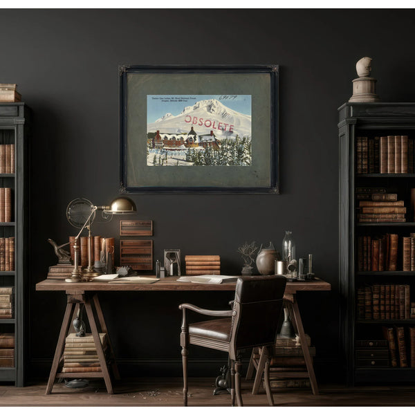 Timberline Lodge Mt Hood National Forest Oregon Altitude 6000 Feet — vintage wall art by Bella Frye