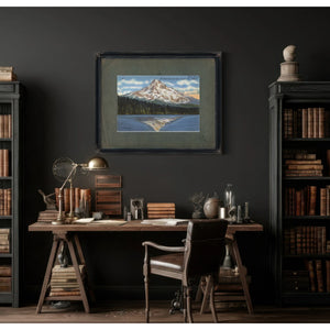Mt Hood From Lost Lake Oregon Alt 11225 Ft'1 — vintage wall art by Bella Frye