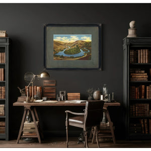 The Ox Bow On The Deschutes River Oregon — vintage wall art by Bella Frye