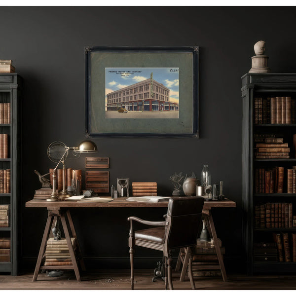 Francis Motor Car Company Ford Sales And Services Since 1914 — vintage wall art by Bella Frye