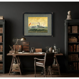 Steamboat Lexington The Fastest Boat That Ever Sailed — Framed Wall Art Room View | Bella Frye