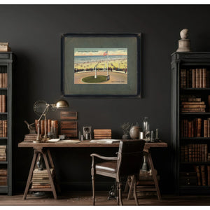 End Of The Oregon Trail Turn Around Beach At Seaside Oregon — vintage wall art by Bella Frye