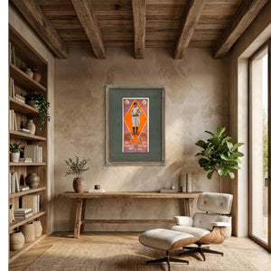 Boston Garter Color Ty Cobb — Framed Wall Art Room View | Bella Frye