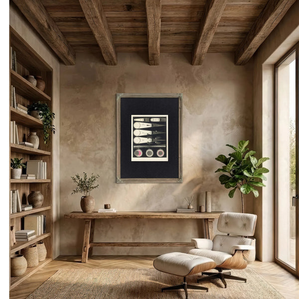 The Celestial Shadow Mechanics Victorian Eclipse Diagram — Framed Wall Art Room View | Bella Frye