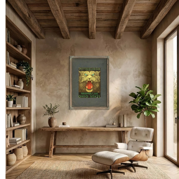 Cover Photo of the November 7 1942 University of Pittsburgh Versus the Ohio 16b88 — Framed Wall Art Room View | Bella Frye