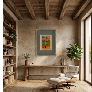 Baseball Sport Vintage Sports — Framed Wall Art Room View | Bella Frye