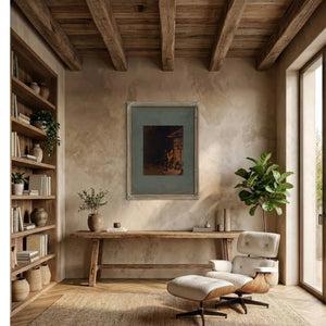 The Boyhood of Lincolnan Evening in the Log Hut 1868 — Framed Wall Art Room View | Bella Frye