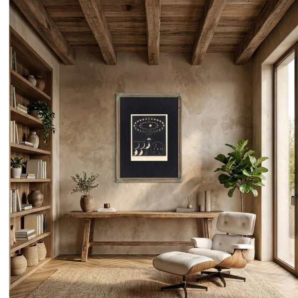 The Inferior Planets Venus Mercury in Their Celestial Dance — Framed Wall Art Room View | Bella Frye