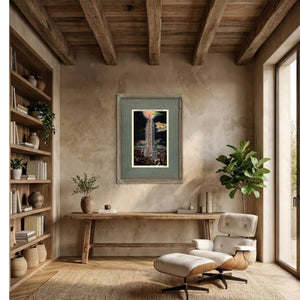 The Dirigibles Last Mooring Manhattan Nocturne — Framed Wall Art Room View | Bella Frye