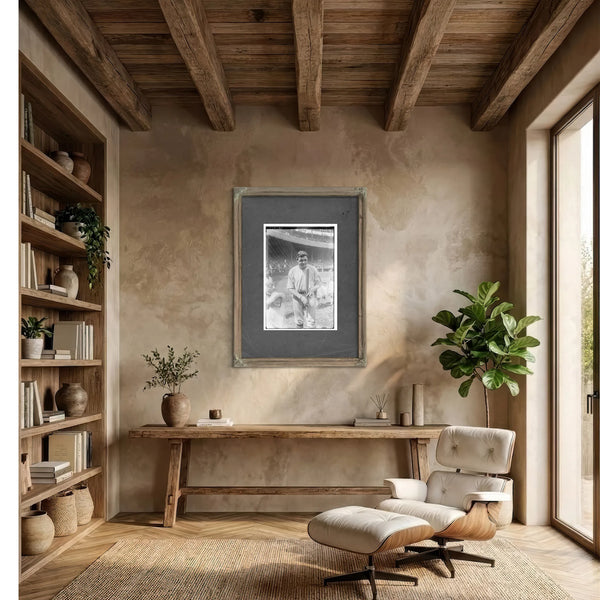 Babe Ruth New York Al Baseball — Framed Wall Art Room View | Bella Frye