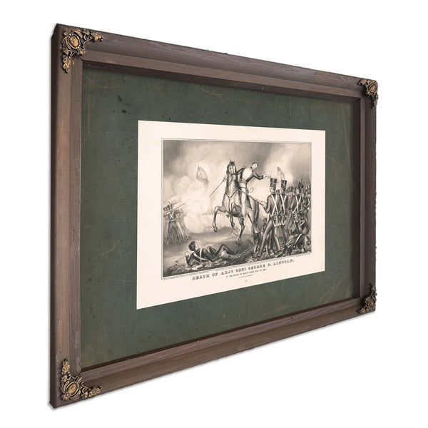 Death of Adjutant General George S Lincoln 1847 — Bourbon Framed Canvas Print | Bella Frye