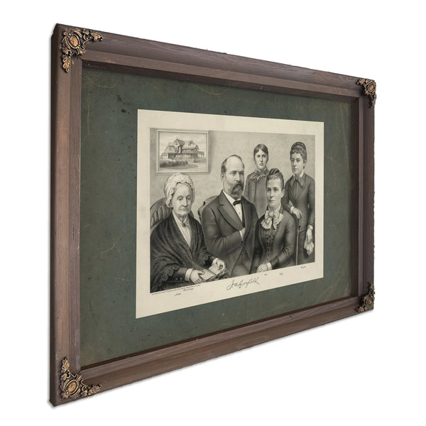 James Abram Garfield 1881 — Bourbon Framed Canvas Print | Bella Frye