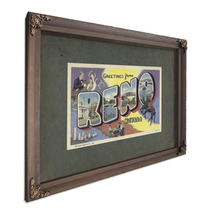 Nevada Reno — Bourbon Framed Canvas Print | Bella Frye