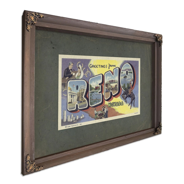 Nevada Reno — Bourbon Framed Canvas Print | Bella Frye