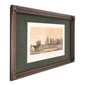 Camp Ready Hamburg Tennessee 19th Century — Bourbon Framed Canvas Print | Bella Frye