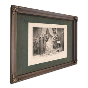 Death of Death of Harrison April 4 1841 1841 — Bourbon Framed Canvas Print | Bella Frye