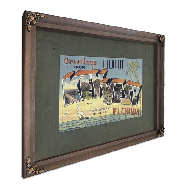 Florida Key West — Bourbon Framed Canvas Print | Bella Frye
